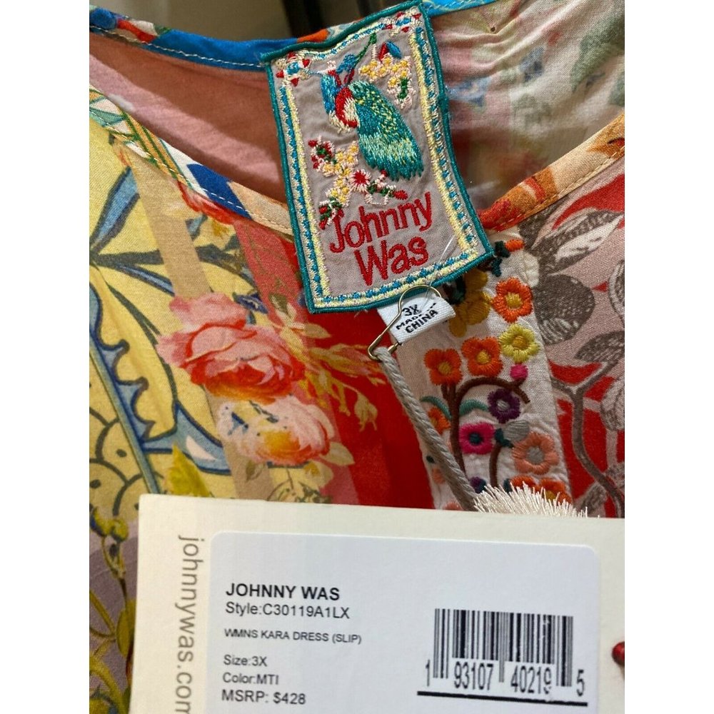 NWT Johnny Was Kara Floral Baroque High Low Dress - Picture 8 of 9